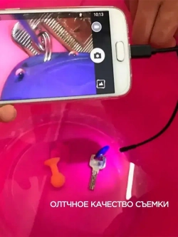 Эндоскоп для смартфона автомобильный водонепроницаемый, гибкая видеокамера с подсветкой USB для смартфона Android, MAC, для PC,Type-C 2 метра