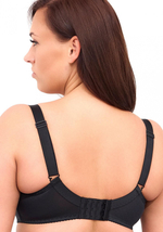 Однотонный бюстгальтер на косточках с чашками из микрофибры (Размер: 85D) (Цвет: телесный)