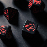 Cyberpunk Red Dice Set - Blood over Chrome