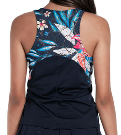 Женский топ теннисный Lucky in Love Keepin It Rio Bon Voyage Tank - черный