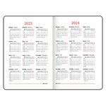 Ежедневник датированный 2023 А5 138x213 мм BRAUBERG "Select", балакрон, розовый, 114061