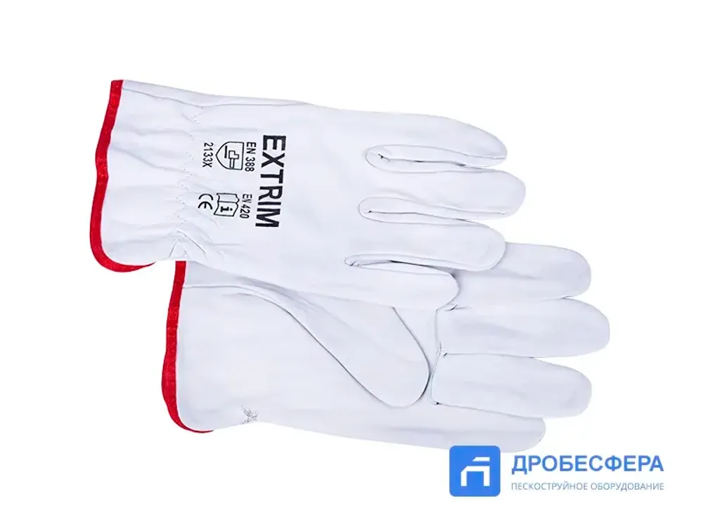 Перчатки пескоструйщика кожа/полиэстер серые арт. EXT grey
