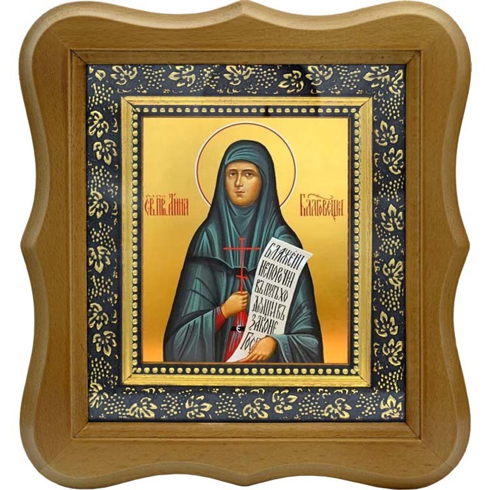 Анна Благовещенская, монахиня преподобномученица. Икона на холсте.