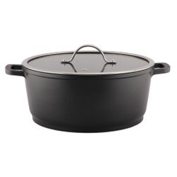 Кастрюля 7 л 28/24,8*17 см с крышкой New Kitchen Standard алюм. с антиприг. покрытием ИНДУКЦИЯ