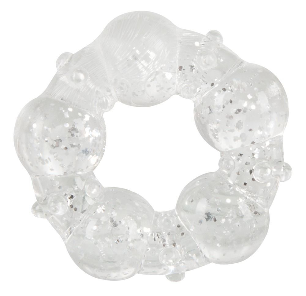 Набор из трех толстых эрекционных колец с шипами (Цвет: прозрачный)