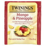Twinings, Травяной чай, манго и ананас, без кофеина, 20 чайных пакетиков, 48 г (1,69 унции)