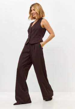 Брюки широкие прямого кроя