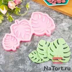 Силиконовый молд «Тропические листья»