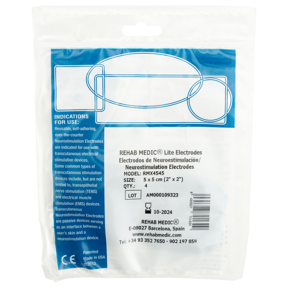 Электроды для миостимуляции Rehab Medic, RMX4545, размер 5х5см, 4 шт