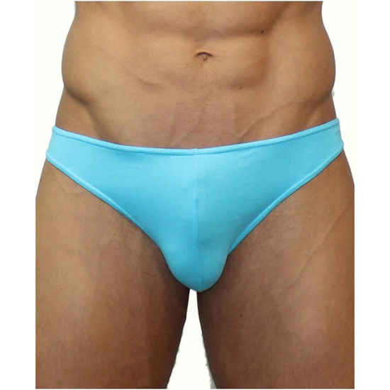 Мужские трусы стринги бирюзово-голубые Romeo Rossi Dream String RR1005-11