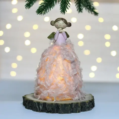 Фигурка «Милый ангел» 8,5*8,5*16,5 см с подсветкой, микс