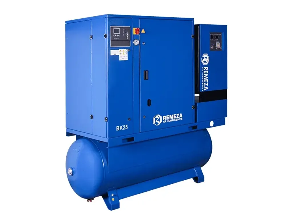 Винтовой компрессор Remeza ВК25-8-500ДВС на ресивере 500л с осушителем и частотником