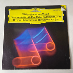Винтажная виниловая пластинка В. А. Моцарт Mozart, Герберт фон Караян Herbert Von Karajan, Divertimento KV 287, Eine Kleine Nachtmusik KV 525 (Germany 1988)