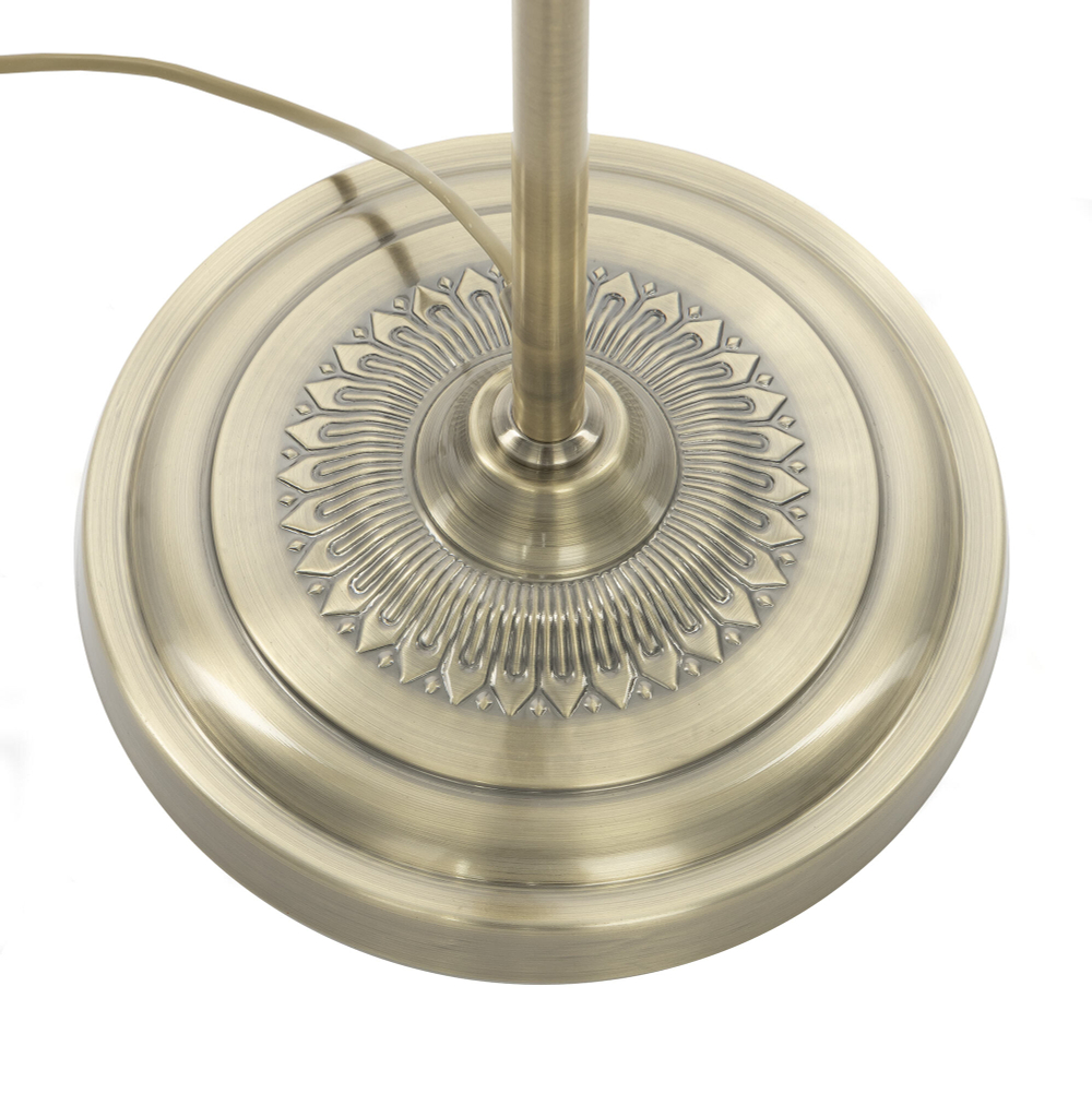 Citilux Базель CL407933T Торшер бронза со столиком и красным абажуром