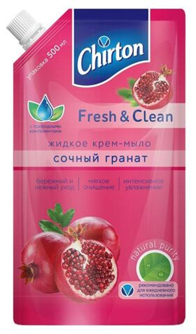 Chirton крем-мыло(м/уп.)500мл.Сочный гранат