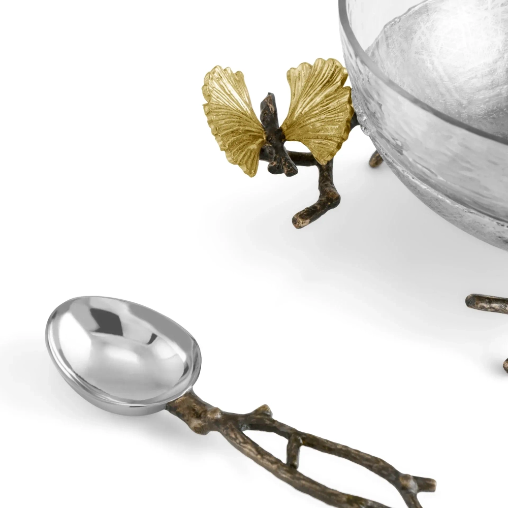 Чаша для орехов с ложкой Michael Aram Butterfly Ginkgo (15 см)