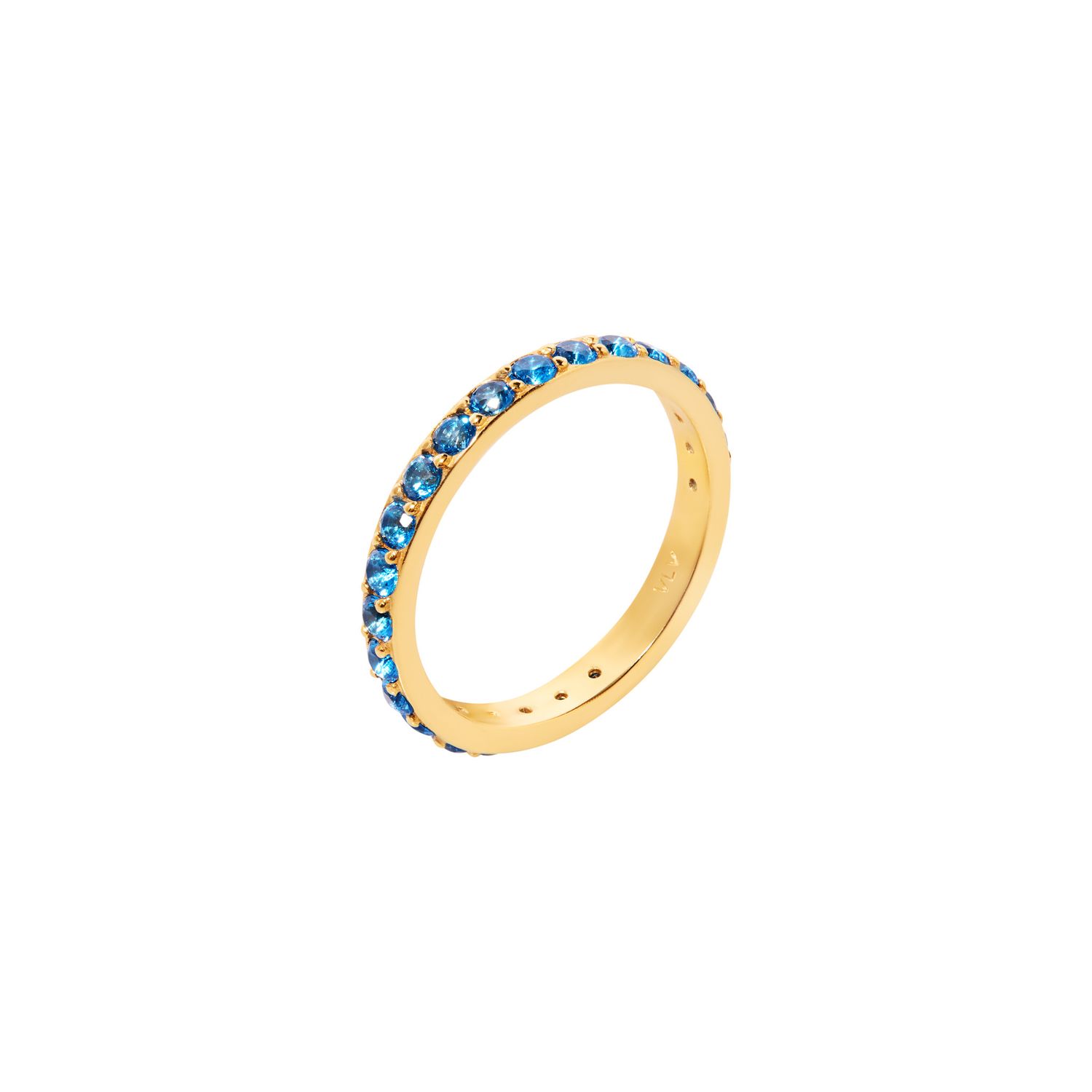 Кольцо Pave Ring - Gold Blue