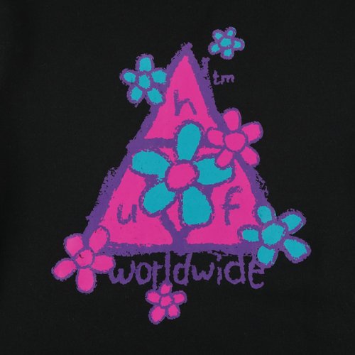 Толстовка мужская HUF Pushing Daisies артикул:PF00348-BLACK - купить в магазине Дайс