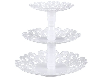 Фруктовница "Мелодия" 3-х ярусная (белая)