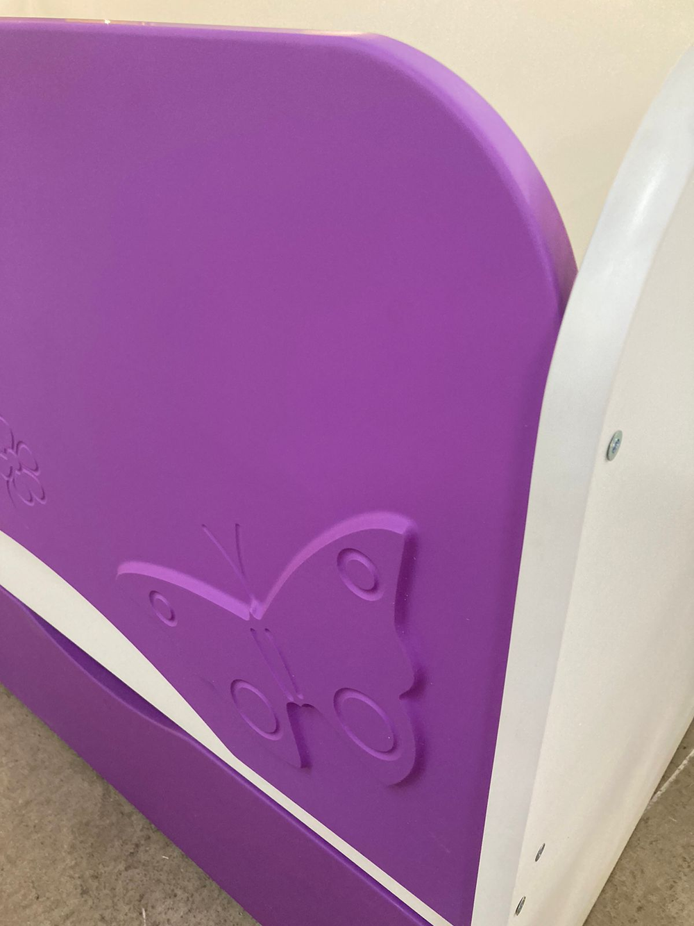 Кровать-софа Бабочка белый/фиалка 800*1600