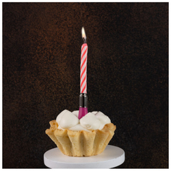 Свеча музыкальная розовая