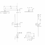 Душевая система ABBER Daheim AF8219W скрытого монтажа без излива, белая матовая