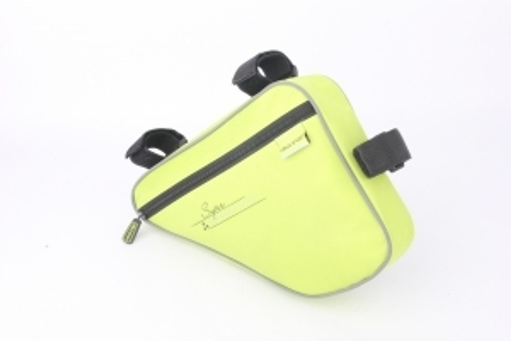 Сумка под раму, карман для телефона внутри сумки, 240*180*60мм, цвет - лайм FB 05-1 lime