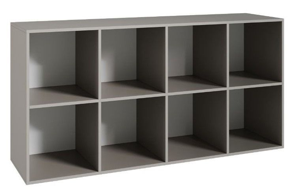 Стеллаж Париж, 8 секций серый