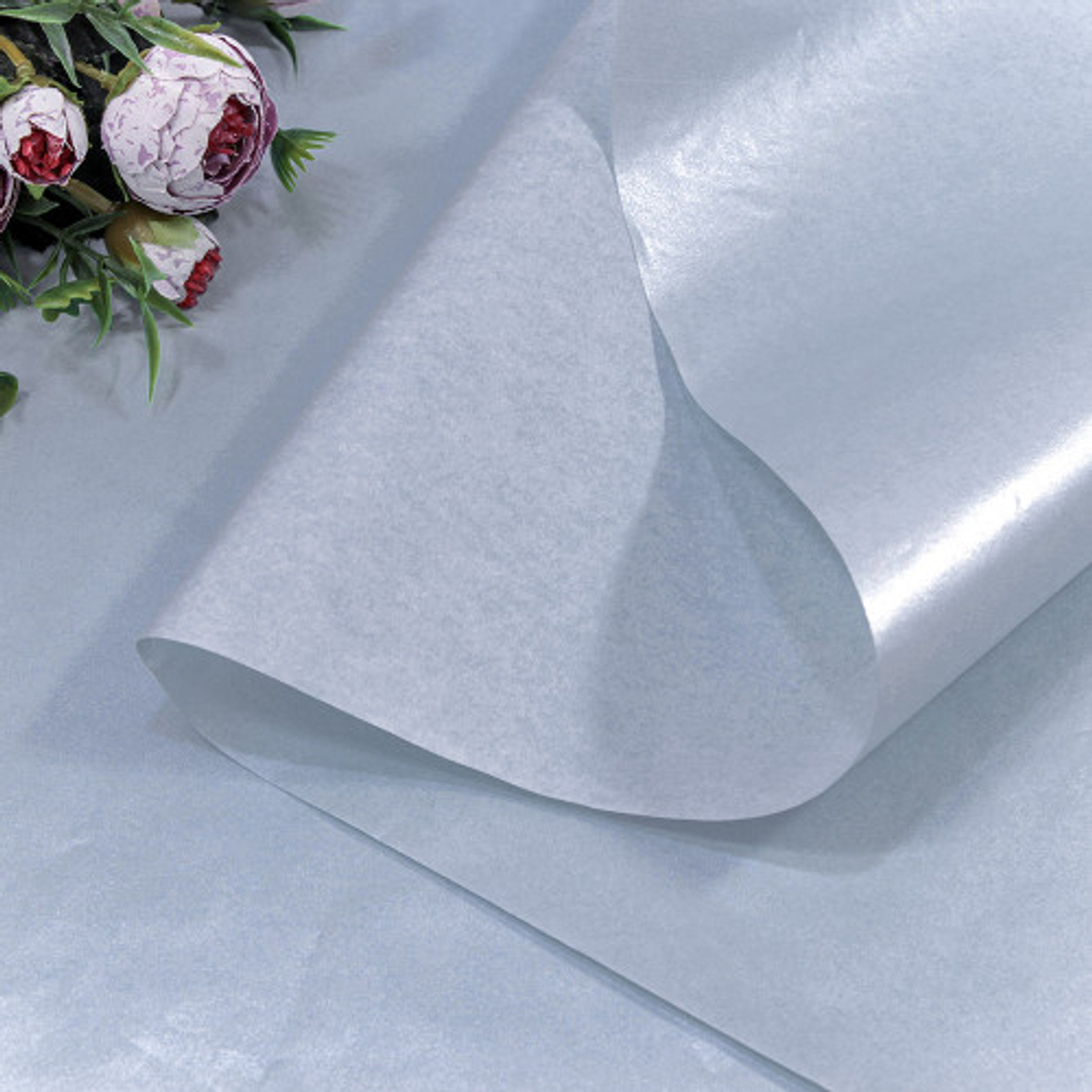 Бумага В листах 20 шт "Тишью" 50 х 70 см Водостойкая (Голубой)