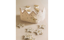 Декоративный венок Zara Home, хлопок, бежевый, 7611/722