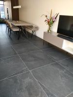 Плитка-сланец черный, натуральный скол Pharaon 600x600x10