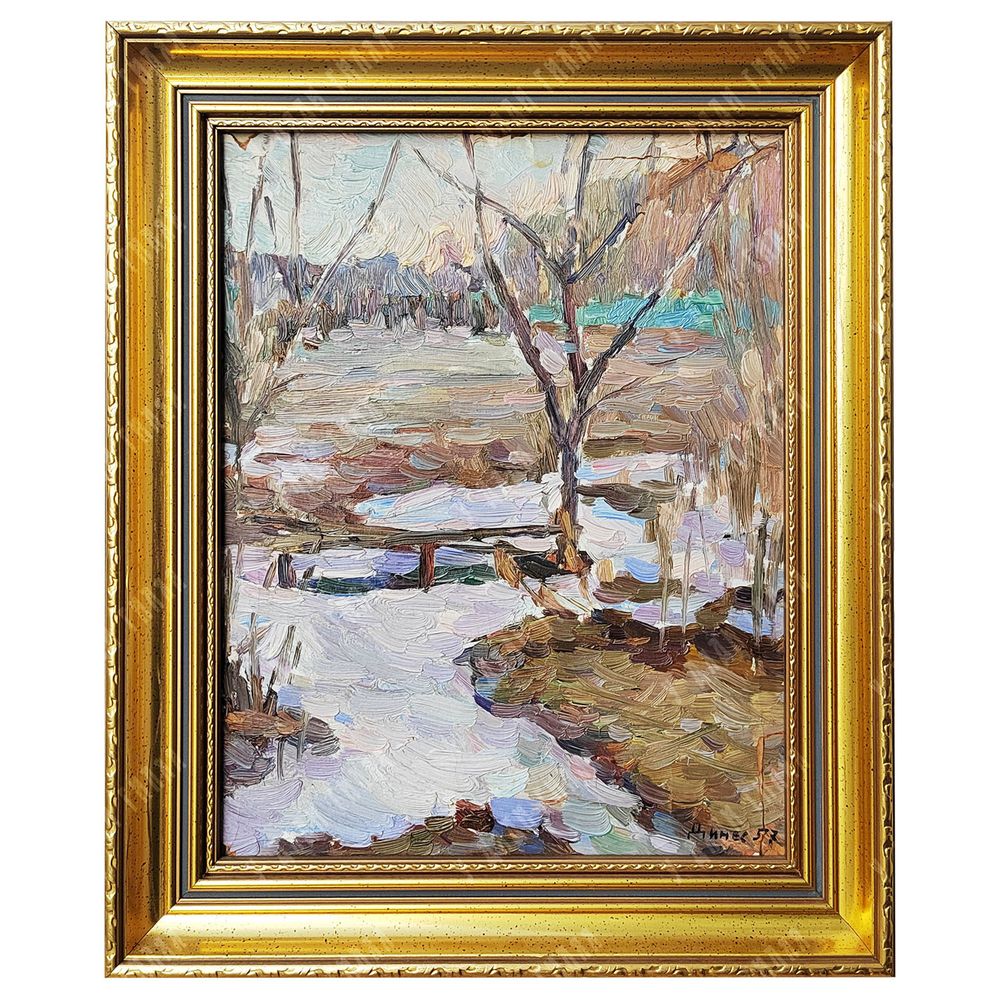 Динес Ю. С. Ночь в Крыму. Холст, масло. 1956