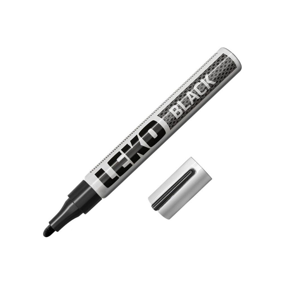 Маркер LEKON Standart с нитроэмалью 2мм, черный, 011802