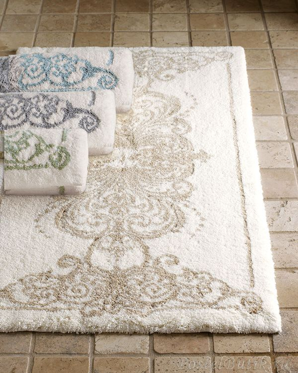 Коврик для ванной 50х80 Abyss & Habidecor Palacio 162 зеленый Португалия