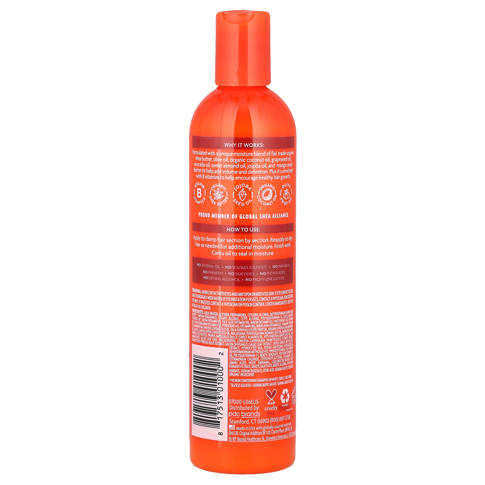 Cantu, Масло ши для натуральных волос, увлажняющий крем-активатор локонов, 12 жидких унций (355 мл)