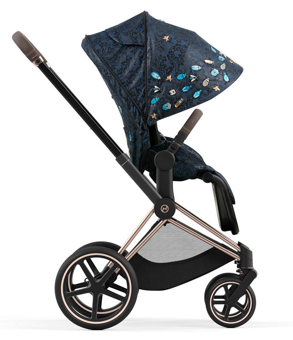 Коляска 2 в 1 Cybex Priam IV Rosegold Jewels of Nature