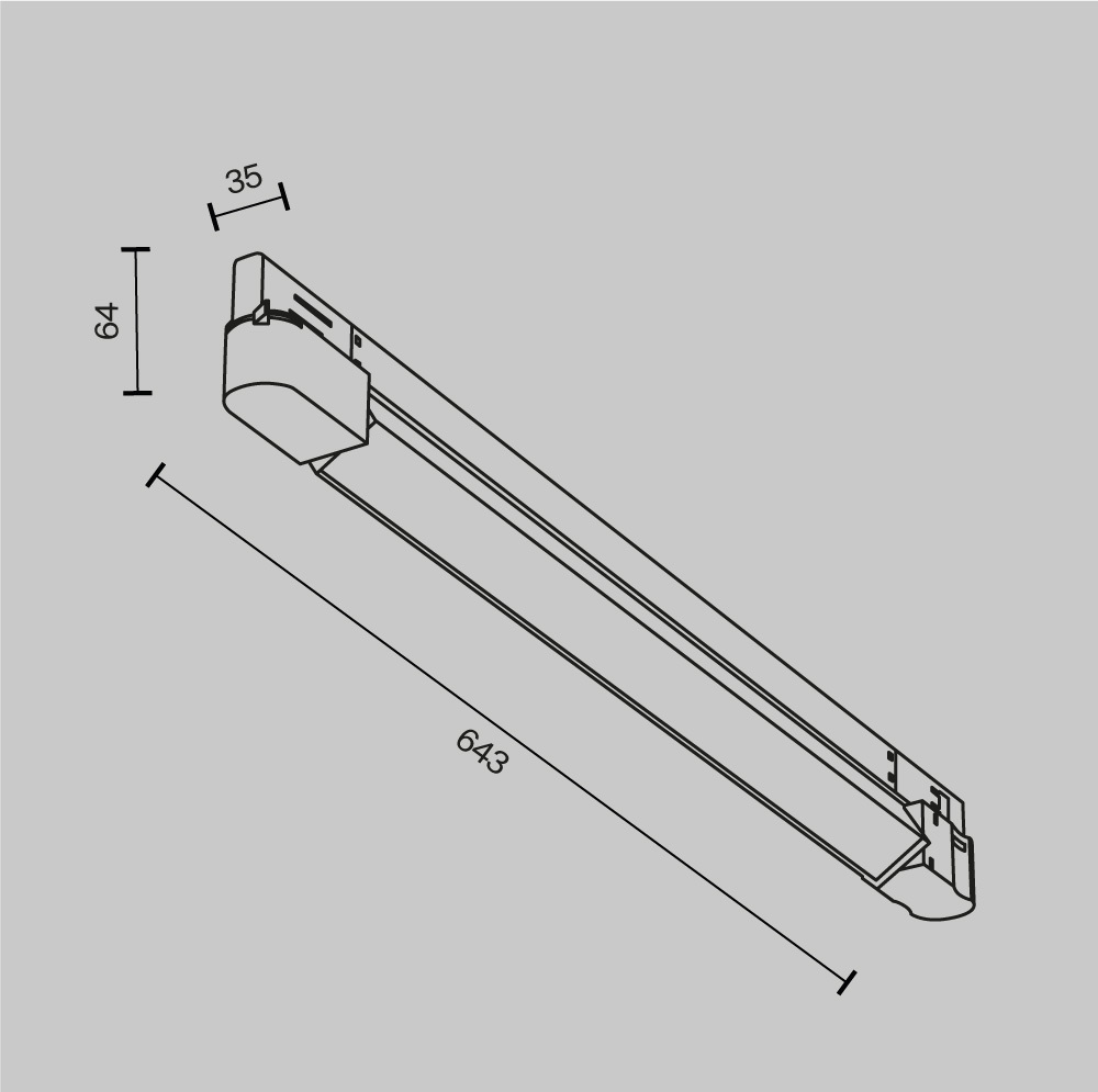Трековый трехфазный светильник Maytoni Basis TR196-3-20W2.7K-B