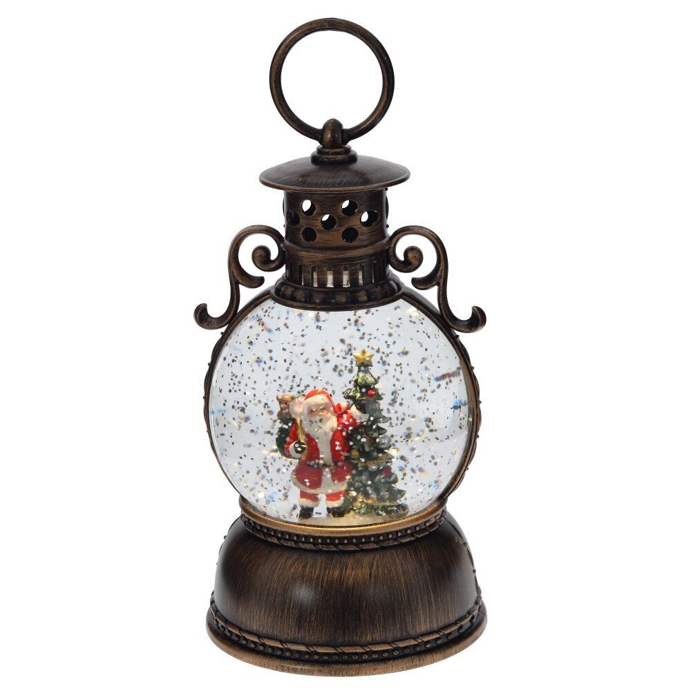 GAEM Изделие декоративное "Фонарь" (подсвет, муз, вьюга, 3хААА н/п +USB), D 10 см, L11 W11 H24 см