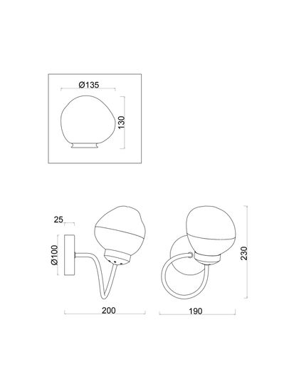 Настенный светильник (бра) Freya FR8017WL-01MG