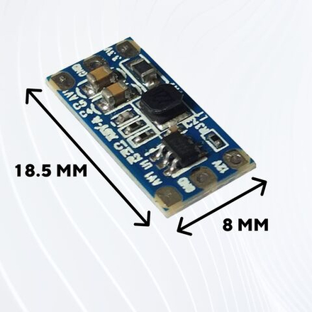 Понижающий модуль питания DC-DC преобразователь, 12 В до 3.3 В