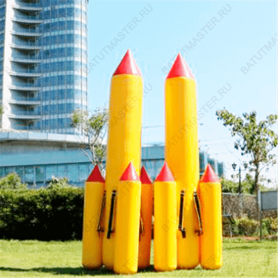 Надувная командная игра "Летучая ракета"