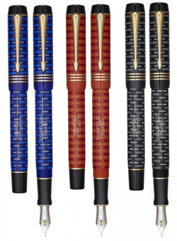 Перьевая ручка LAPIS LAZULI DUOFOLD 100TH, перо: F, цвет чернил: black, в подарочной упаковке.