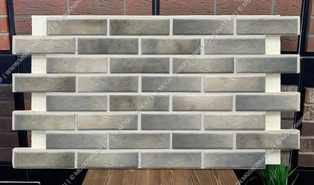 Клинкерная фасадная термопанель, плитка BestPoint Retro Brick Pepper, ППУ (пенополиуретан), 1028x616 толщина 65 мм