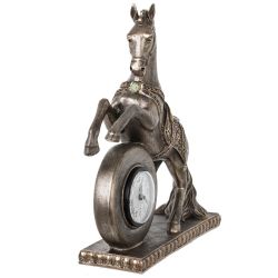 GAEM Фигурка декоративная "Лошадь" с часами (ААх1 н/п), L32 W9,5 H35 см