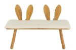 Детская лавочка "Банни" 90x36x58,5см Дерево,текстиль
