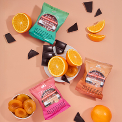 Микс печенья с джемом 3шт Шоколад, Апельсин, Абрикос