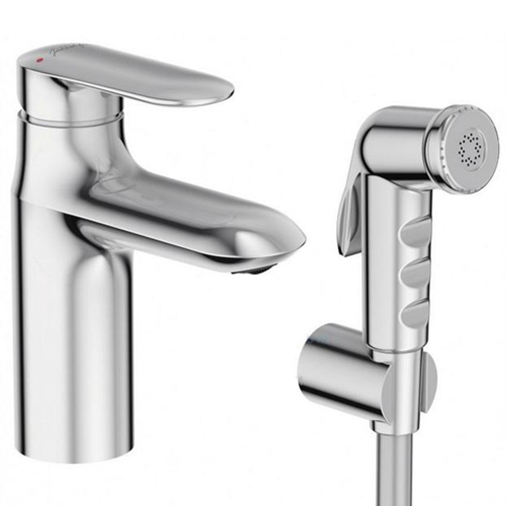 Смеситель для раковины с гигиенической лейкой Jacob Delafon Kumin E99465-CP