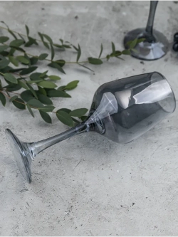 Набор бокалов для вина, 450 мл, 6 шт. серые