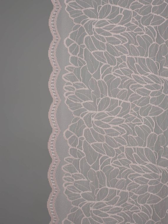 03-295 Кружево эластичное 22 см, серебристый пион 168