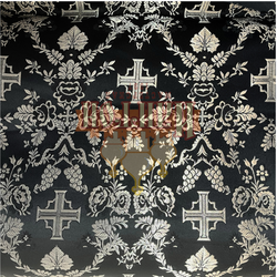 Парча "Февронья" чёрная